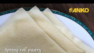 'How To Make Spring Roll Pastry/ Samosa Pastry By ANKO Machine'