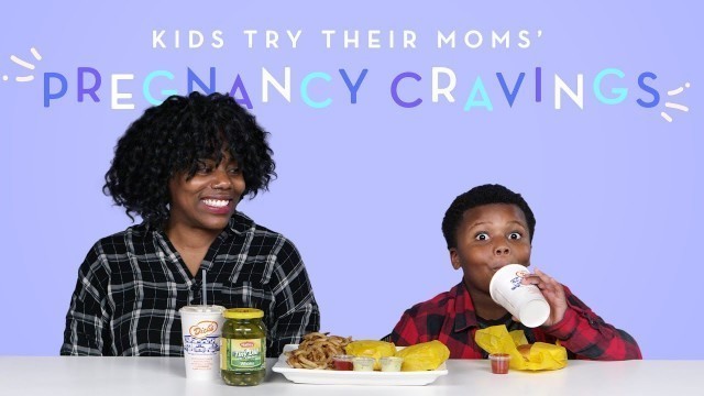 'Kids Try Their Moms\' Pregnancy Cravings | Kids Try | HiHo Kids'