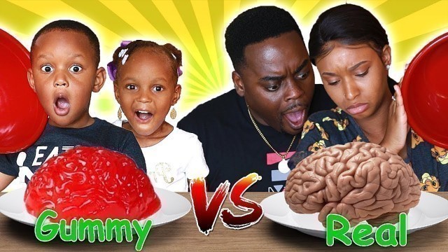'KIDS VS PARENTS GUMMY FOOD VS REAL FOOD CHALLENGE! | VERY FUNNY | THE BEAST FAMILY'