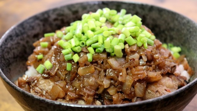 '【Anime Food】shokugeki no soma:Sharia pin steak bowl 【アニメ料理】食戟のソーマ 「シャリアピンステーキ丼」【uruchim cooking】'