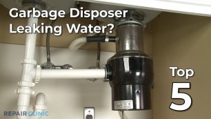 'Top Reasons Garbage Disposer Leaking Water  — Garbage Disposer Troubleshooting'