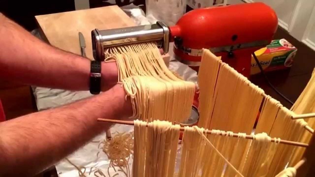 'How to make fresh pasta dough with a KitchenAid mixer & pasta attachments'