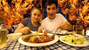 'NUCLEAR SPICY FOOD CHALLENGE in CHINA!! 