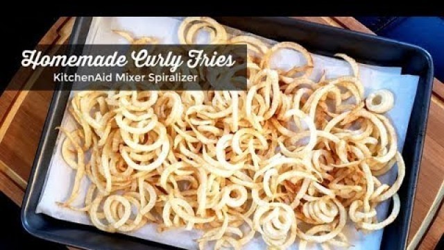 'How to Make Curly Fries ~ KitchenAid Stand Mixer Spiralizer Attachment ~ Amy Learns to Cook'