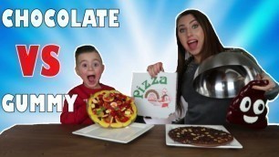 'CHOCOLATE VS GUMMY FOOD CHALLENGE 
