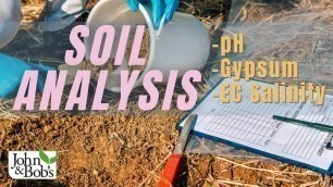 'Soil Analysis Report Interpretation: pH, Salinity, Gypsum'