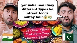 '28 Famous Street Foods Of India | Indian Street Food | Reaction By |  Pakistani Real Reactions |'