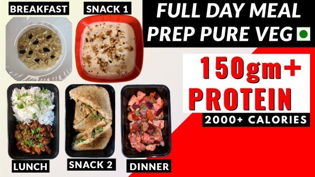 'Full Day of Eating | Vegetarian BodyBuilding Diet | Gym Diet For Muscle Building | Fit Bite'