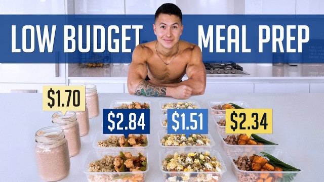 'How To Build Muscle For $8/Day (HEALTHY MEAL PREP ON A BUDGET)'
