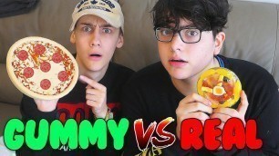 'GUMMY FOOD VS REAL FOOD CHALLENGE! Part 2'