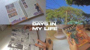'days in my life || mini manga haul, online school, korean food, reading manga [ft. misachan]☁️