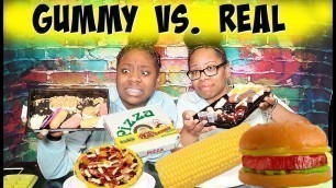 'Gummy vs Real Food Challenge ~ Part 1'
