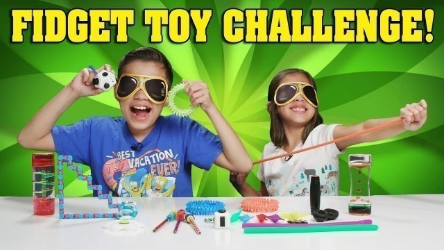 'BLINDFOLDED FIDGET TOY CHALLENGE!!! Kids React to Fidget Toys!'