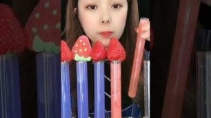 'MOST POPULAR FOOD  ASMR *RAINBOW PARTY* POPPING BOBA,JEWELRY JELLY, GUMMY, COOKIES MUKBANG#Shorts'