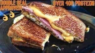 'High Protein Bodybuilding Grilled Cheese Sandwich | Easy Low Carb Recipe'