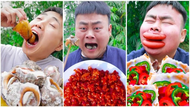 'Spicy Foods Mukbang | Spicy Food Challenge! - TikTok Funny Videos by Songsong and Ermao'