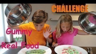 'Challenge Gummy vs Real Food'
