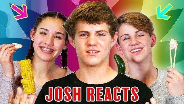 'Josh Reacts: GUMMY FOOD vs. REAL FOOD CHALLENGE! (MattyBRaps vs Gracie Haschak)'