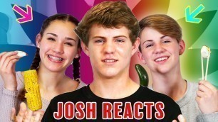 'Josh Reacts: GUMMY FOOD vs. REAL FOOD CHALLENGE! (MattyBRaps vs Gracie Haschak)'
