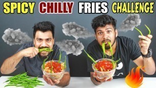 'Spicy Chilli French Fries Eating Challenge | Spicy Food Challenge | Food Challenge in India(Ep-90)'