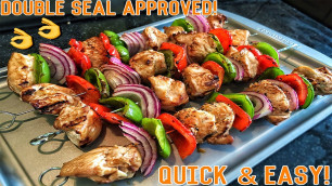 'High Protein Bodybuilding Grilled Chicken Skewers | Easy Healthy Recipe'