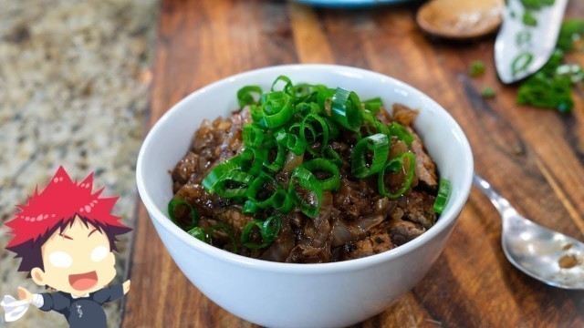'Chaliapin Steak Rice Bowl From Food Wars (Shokugeki No Soma) [RECIPE EXACTLY LIKE THE ANIME] 食戟のソーマ'