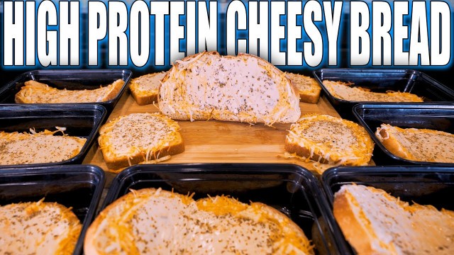 'BODYBUILDING CHEESY TEXAS TOAST FOR THE WHOLE WEEK | High Protein Cheesy Bread Meal Prep Recipe'