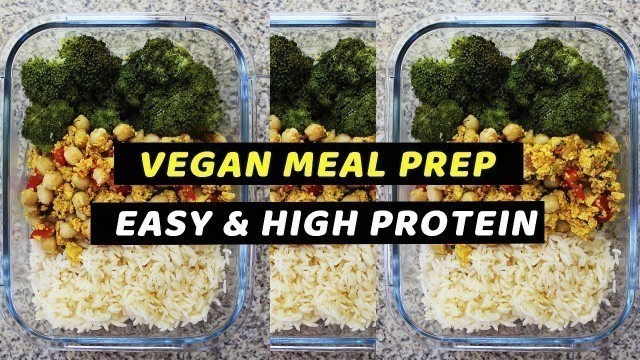 'Vegan Bodybuilding High Protein Meal Prep'