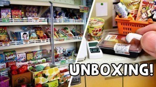 'Unboxing TINY REAL Convenience Store & Grocery Items (Food, Japan, Drinks, Manga Books!)'