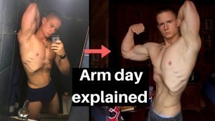 'Classic Bodybuilding - Biceps & Triceps (EXPLAINED!) / Meal Prep'