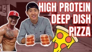 'BODYBUILDING DEEP DISH PIZZAS l High Protein Low Carb Anabolic Meal Prep Pizza Recipe Review'