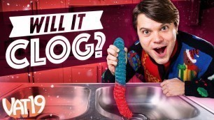 'Will it Clog? Kitchen Sink VS Giant Gummy Worm | VAT19'