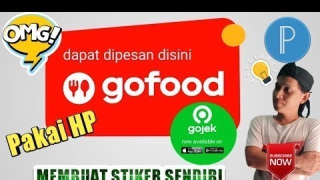 'Membuat Stiker Gofood Sendiri di Pixellab'