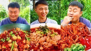'Super Spicy Foods Challenge! Chinese Food Cooking Mukbang - TikTok Funny Video by Songsong and Ermao'