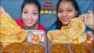 'Eating Chole Bhature Challenge | Indian Street Food Eating Challenge | Sister Edition |@Foodie JD'