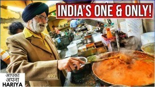 'Indian Street Food | 75 Year Old Sardarji runs India\'s One & Only WHITE MAKHAN DHABA! 