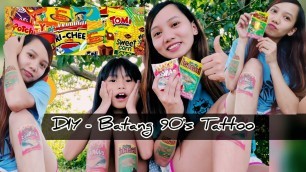 '[ BATANG 90\'S ] DIY TATTOO - HOW TO HAVE INSTANT AND  AFFORDABLE TATTOO | PILIPINO BATANG 90\'S WAY'