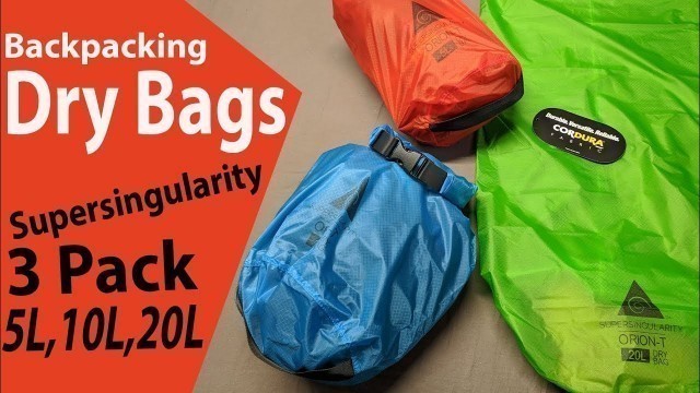 'Ultralight Dry Stuff Sack 3 pack by Supersingularity (I am Switching Over) Orion-T'