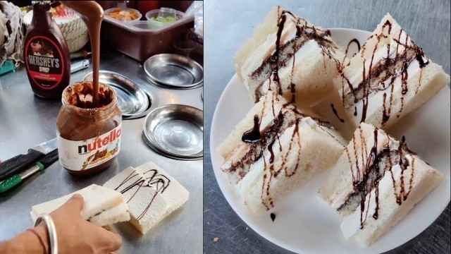 'Nutella Ice Cream Sandwich ! Indian Street Food #Shorts'