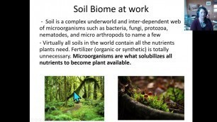 'Part 1 Soil Food Web - Presented by Miranda Procko of Owl Ridge Homestead. Information by Dr. Ingham'