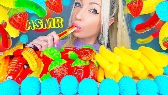 'ASMR EATING GUMMY FOOD, CANDY, 젤리 캔디 먹방, 사탕 (SWEET FOOD, CHEWING, RELAXING SOUNDS) MUKBANG 먹방'