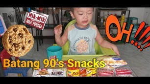 'Is it yummy? Batang 90\'s Snacks | Taddy eats'