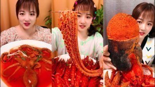 'กินอาหารทะเลแบบชาวประมงจีน spicy food challenge part 38'