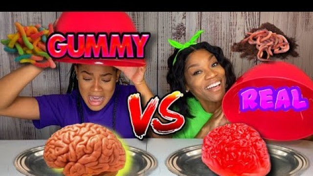 'GUMMY vs REAL FOOD !!!'