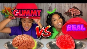 'GUMMY vs REAL FOOD !!!'