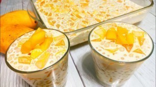 'Mango Tapioca recipe | Manga at sago panlasang Filipino Pinoy dessert'