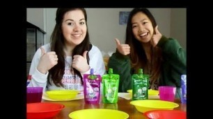'BLINDFOLDED BABY FOOD CHALLENGE WITH MON!!!'