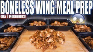 'CRISPY BBQ BONELESS WINGS FOR THE WHOLE WEEK | Anabolic High Protein Bodybuilding Meal Prep Recipe'