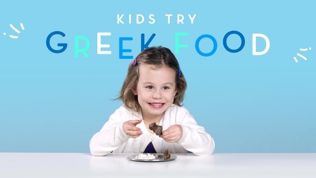 'Kids Try Greek Food | Kids Try | HiHo Kids'