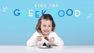 'Kids Try Greek Food | Kids Try | HiHo Kids'